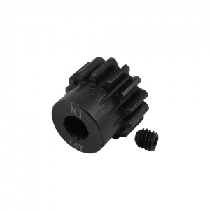 5mm Bore M1 - 14T Hardened Steel Motor Pinions Gear - Black with M4 set screw
