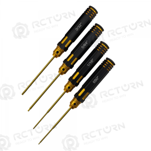 Premium Allen Wrench Inch Hex Set - A Black Gold 4pcs RTT02036