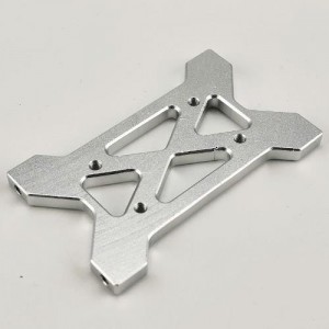 Alloy Battery Tray Mount (Rear Chassis Brace) - Silver for SCX10 II