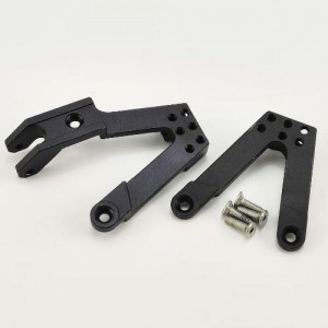 Alloy Front Shock Hoops (Shock Tower) - Black for SCX10 II