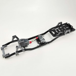 Alloy Complete Frame Chassis Set for SCX10 II - Ti+Black
