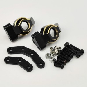 Brass Spindle Carrier / Knuckles / Steering Block Set for  Enduro Sendero 1/10 Rock Crawler - Black 25gx2