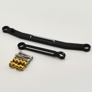 Alloy Steering Servo Linkage Set for SCX24 (Black Aluminum Fix Link tight tolerance Steering Rod)