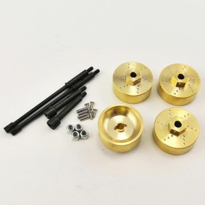 Brass Wheel Weight with Hex Adaptor and Drive Shaft for SCX24
