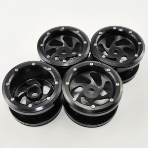 Vortex ​Black 2.2'' Aluminum Beadlock Crawler Wheels 4pcs 