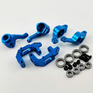 Aluminum Knuckle Hup Set -Blue For HSP 94111/94123 94107 and others