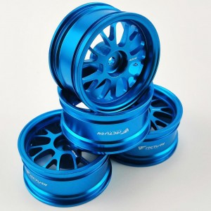 Alloy 1/10 On Road Drift Car Wheel Rims - B Style SkyBlue 52x26mm  4pcs/set