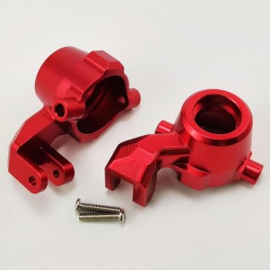 Aluminum Spindle Set - Red for TRAXXAS 1/10 MAXX (Front Steering Knuckle)