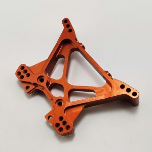 Alumium Rear Shock Tower Set - Orange for Traxxas Stampede Slash Rustler 4x4