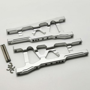 Alumium Front and Rear Arms Set - Silver for Traxxas Slash 4x4