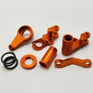 Alumium Steering Bellcrank Set - Orange for Traxxas Stampede Slash Rustler 4x4