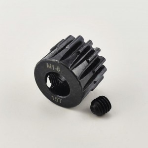 8mm Bore M1 -15T Hardened Steel Pinion Gear with M5 Set Screw For 1/5 RC Cars