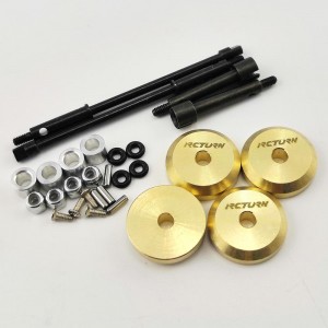 Brass Wheel Weight Spacer with Offset Drive Shaft for SCX24 15x15x4mm
