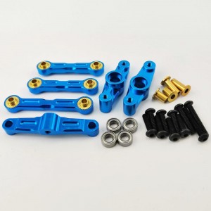 Aluminum Steering Set -Blue For TT02 TT02B 6pcs/set