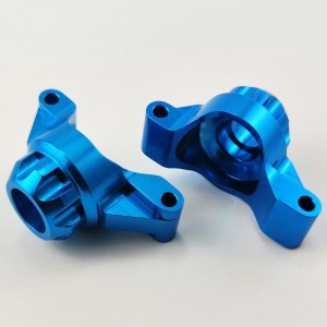 Aluminum Rear Hub/Knuckle Arm For TT02 - Blue