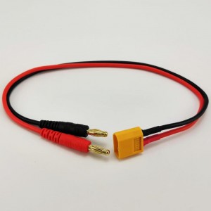 XT60 Male to 4.0mm Banana Male Conversion Connector 1M1M 16AWG 300mm
