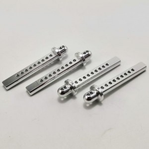 Alloy Body Post for (SCX10 / II)  - Silver Length: 46.6mm