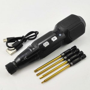 P1 RC Power Tool Electric Mini Screwdriver with tips 3.6v, 900mAh, 280rpm, 2Nm, Chuck 6.35mm Hex Tip Length: 78mm