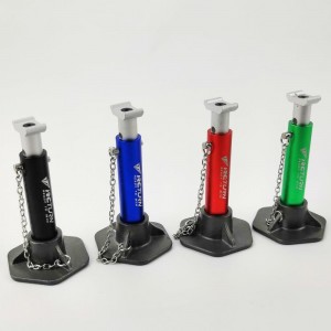 Alloy Scale Jack Stand Adjustable Height: 61-88mmmm Black/Red/Blue/Green