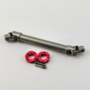 90-127mm Stainless Steel Center Driveshaft CVD Set for Tamiya 1/14 RC Tractor Truck 1pc/set Rod Dia: 10mm Middle Dia: 8mm Bore Dia: 4.6mm and other 1/10th Crawler