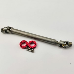 110-148mm Stainless Steel Center Driveshaft CVD Set for Tamiya 1/14 RC Tractor Truck 1pc/set Rod Dia: 10mm Middle Dia: 8mm Bore Dia: 4.6mm and other 1/10th Crawler