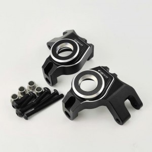 Alloy Spindle Set - Black for Axial SCX6 (Aluminum Front Steering Knuckle /  Knuckle Arm) 1pair/set