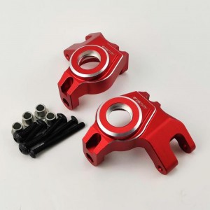 Alloy Spindle Set - Red for Axial SCX6 (Aluminum Front Steering Knuckle /  Knuckle Arm) 1pair/set