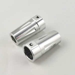 Alloy Rear Lockout - Silver for Axial Wraith / RR10 (Aluminum Straight AXLE Adapter) 1pair/set