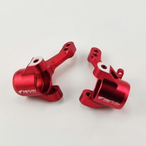 Alloy Spindle Set - Red for TRAXXAS 4WD GT4 TEC 2.0 / 3.0 (Aluminum Front Steering Knuckle /  Knuckle Arm) 1pair/set