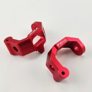 Alloy Spindle Carrier - Red for TRAXXAS 4WD GT4 TEC 2.0 / 3.0 (Aluminum Front C Hubs) 1pair/set