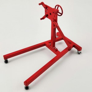 Metal 1/10 Scale RC Car Foldable Engine Repair Stand - Red 150x90x120mm (Unassemblied)