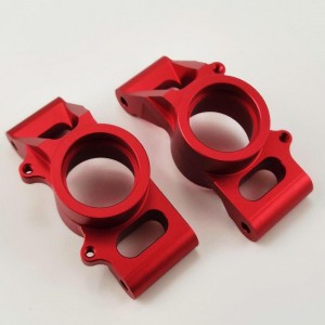 Aluminum Rear Hub Set - Red for TRAXXAS 1/5 X-MAXX 77076-4