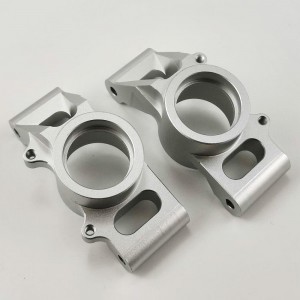 Aluminum Rear Hub Set - Silver for TRAXXAS 1/5 X-MAXX 77076-4