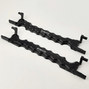 Alloy Battery Tray  - Black for TRAXXAS 1/5 X-MAXX 2pcs/set (Battery Hold-Down Plate / Battery Holder)