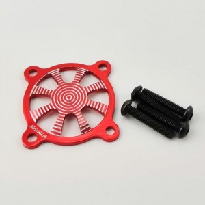 Aluminum Cover for 30x30mm Fans - Red