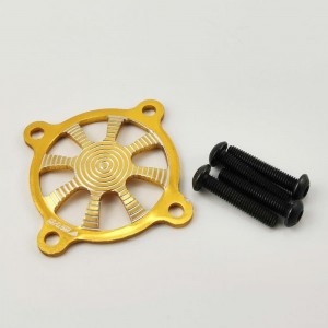 Aluminum Cover for 30x30mm Fans - Gold
