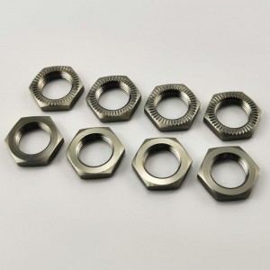 Aluminium 17mm Hex Wheel Nuts - TiColor 8pcs/set