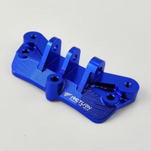 Alloy Mount For Front/Rear Gearbox Upper Suspension Links - Blue for TEAM LOSI LMT 4WD
