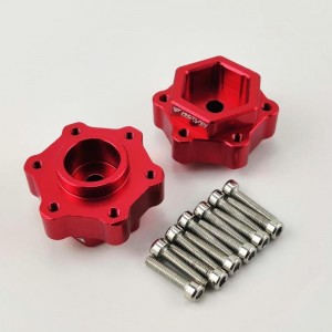 Alloy Hex Adapters Converter (+10mm) - Red for TEAM LOSI LMT 4WD