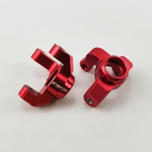 Alloy Spindle Set - Red for TEAM LOSI MINI-T 2.0 2WD (Aluminum Front Steering Knuckle /  Knuckle Arm) 1pair/set