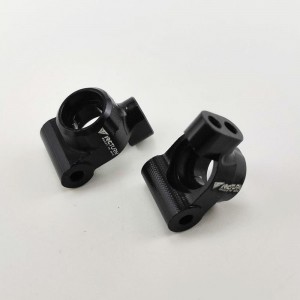 Alloy Rear C Hub Set -  Black  for TEAM LOSI MINI-T 2.0 2WD (Aluminum Rear Knuckle Arm) 1pair/set