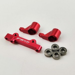 Alloy Steering Bellcrank Set - Red for TEAM LOSI MINI-T 2.0 2WD (Aluminum Steering Assembly)