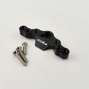 Alloy Stabilizing Mount For Front Upper Arm Tie Rods - Black for TEAM LOSI MINI-T 2.0 2WD