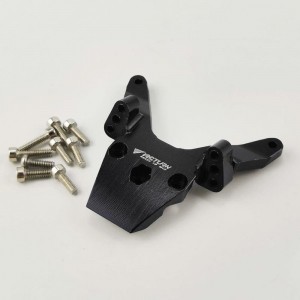 Alloy Front Bulkhead - Black for TEAM LOSI MINI-T 2.0 2WD (Aluminum Mount for Steering Assembly & Shock Tower)