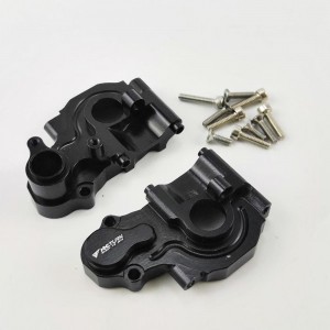 Alloy Rear differential Gear Box - Black  for TEAM LOSI MINI-T 2.0 2WD (Aluminum Mount for Dampers & Knuckle Arms)