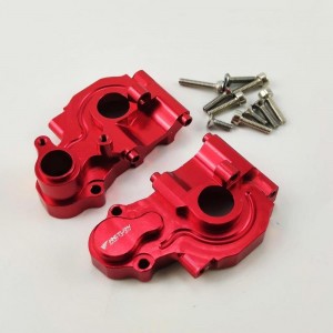 Alloy Rear differential Gear Box - Red  for TEAM LOSI MINI-T 2.0 2WD (Aluminum Mount for Dampers & Knuckle Arms)