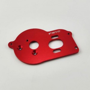 Alloy Motor Mount Plate With Heat Sink Fins - Red for TEAM LOSI MINI-T 2.0 2WD
