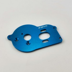 Alloy Motor Mount Plate With Heat Sink Fins - SkyBlue for TEAM LOSI MINI-T 2.0 2WD