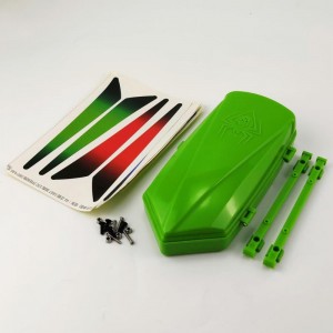 Plastic RC Car Scale Rooftop Travel Box - Green Box Size: 180x85x42mm