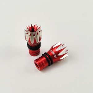 Alloy RC Transmitter Stick Ends for FUTABA14SG - Red Bore: M3 Height: 19mm (Anti-slipping Cap / Control Rocker)